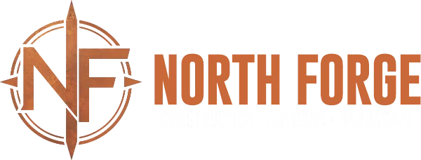 North Forge Construction Logo - Premium Hardscaping and Outdoor Living in Worcester, MA